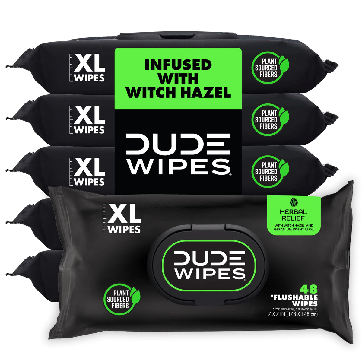 DUDE Wipes Unscented Adult Flushable Wet Wipes, Sensitive Skin, 288 Count