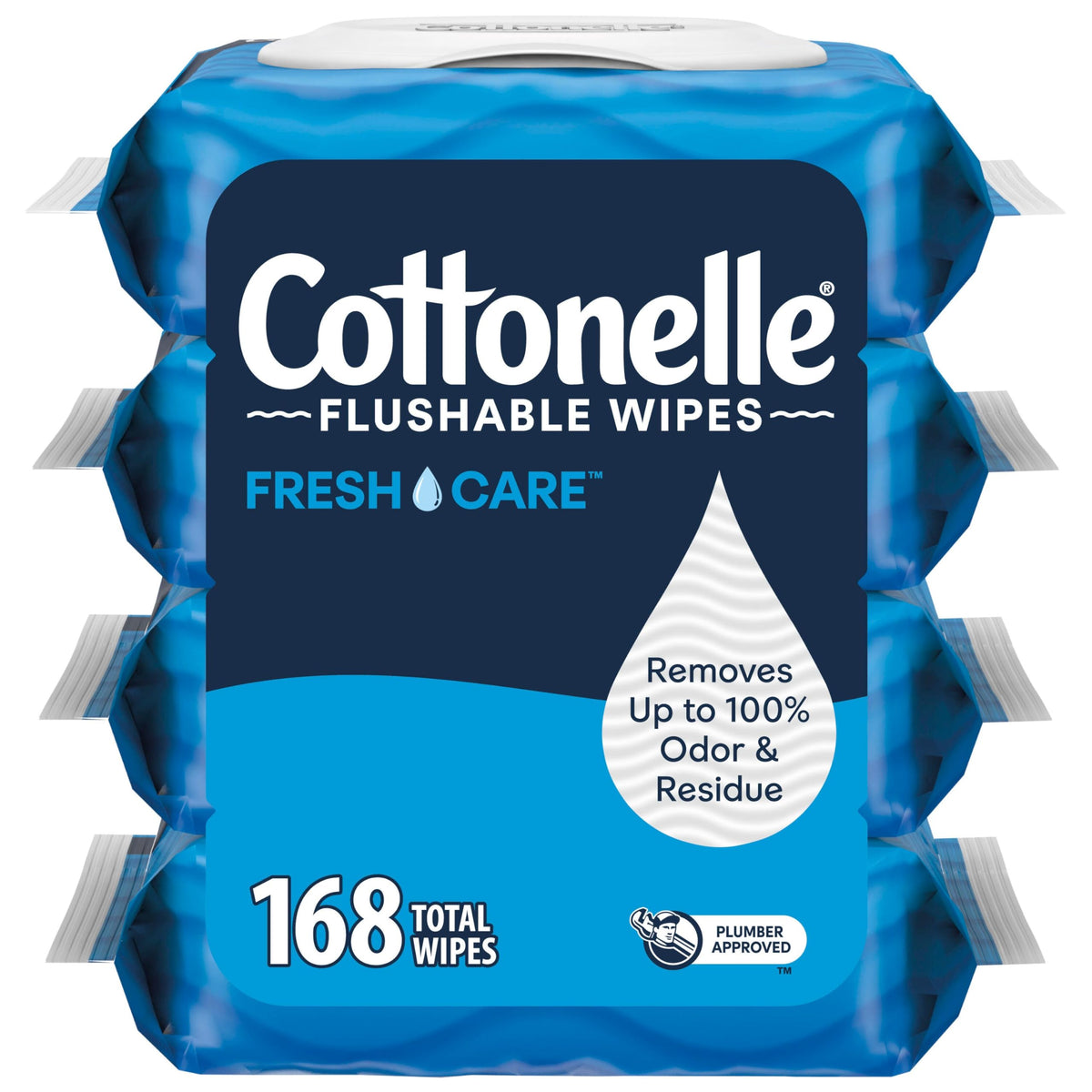 Cottonelle Fresh Feel Flushable Wipes, 16 Packs, 42 Wipes per Pack