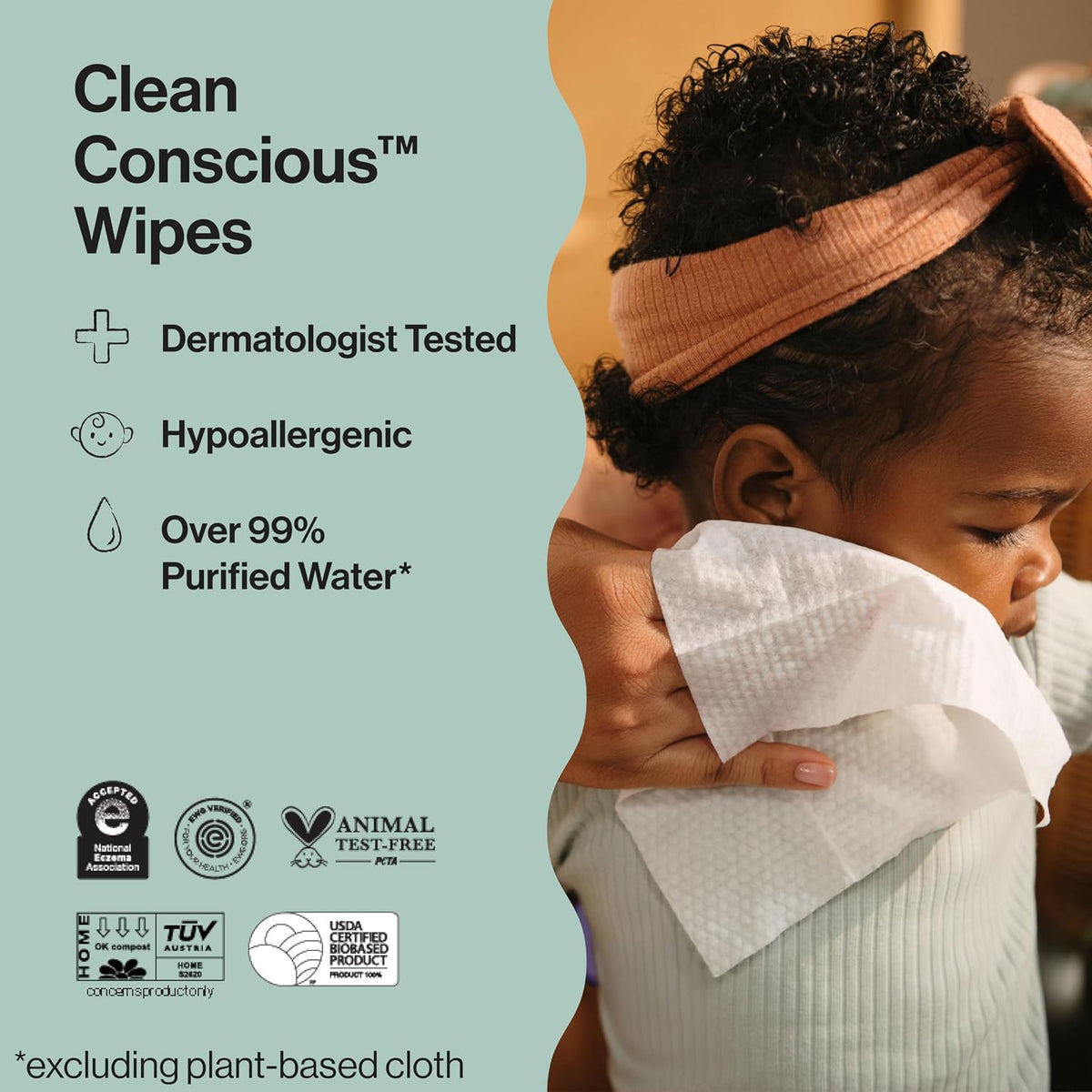 The Honest Company Multi-Use Baby Wipes, Balance Blues, 288 Count