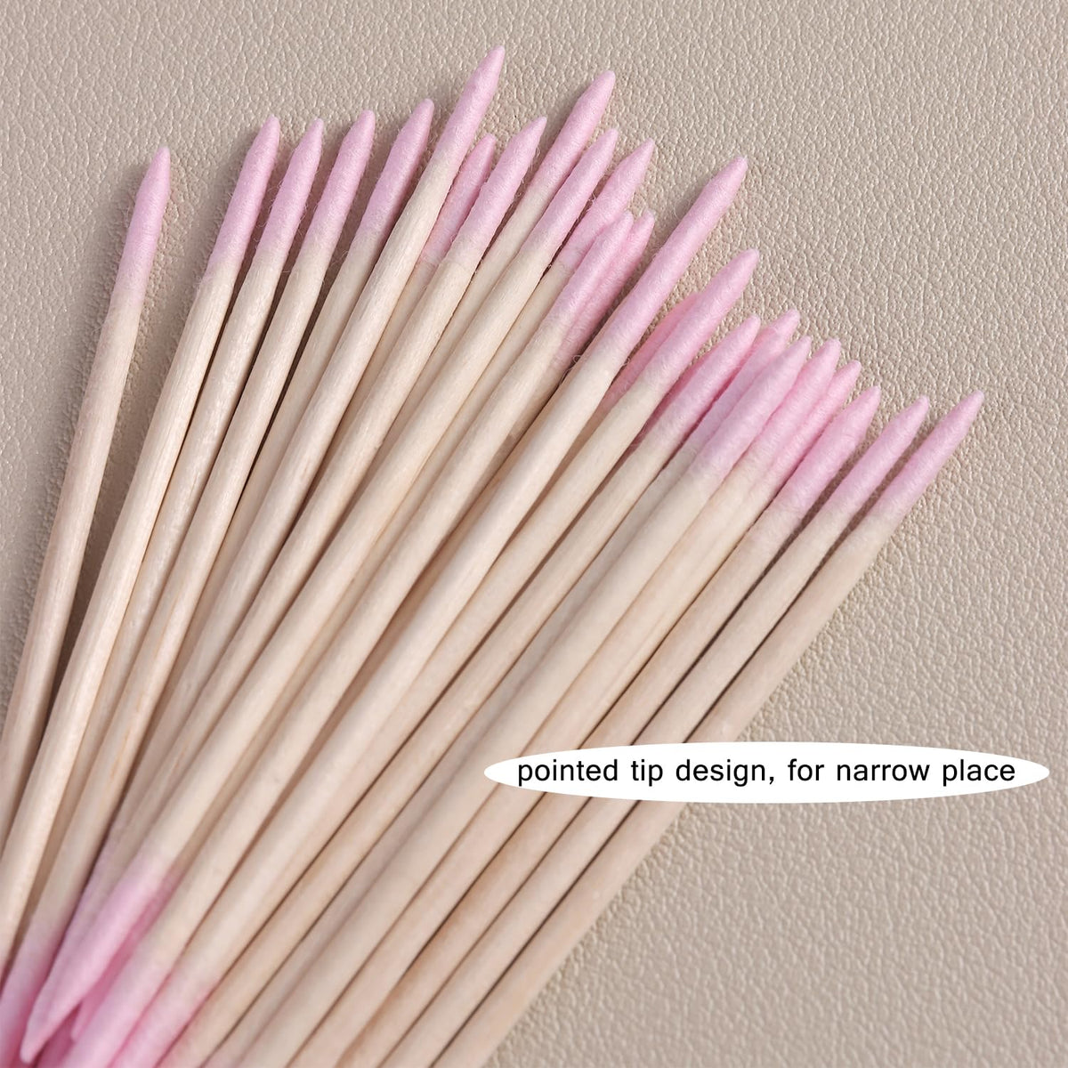 200pcs Pointed Tip Cotton Swabs with Wooden Sticks