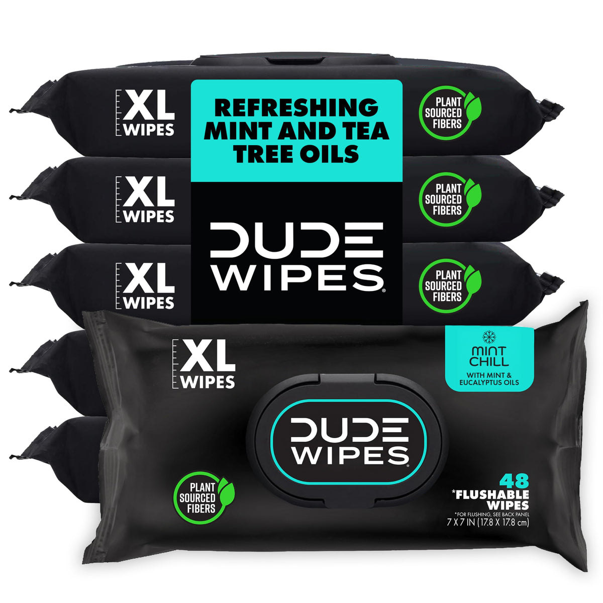 DUDE Wipes Unscented Adult Flushable Wet Wipes, Sensitive Skin, 288 Count