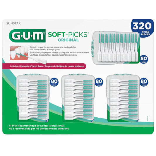 GUM Soft-Picks Original Interdental Picks, 320 Count