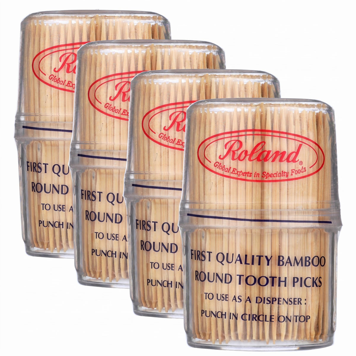 Roland Foods Bamboo Toothpicks, 300 Count, Pack of 1