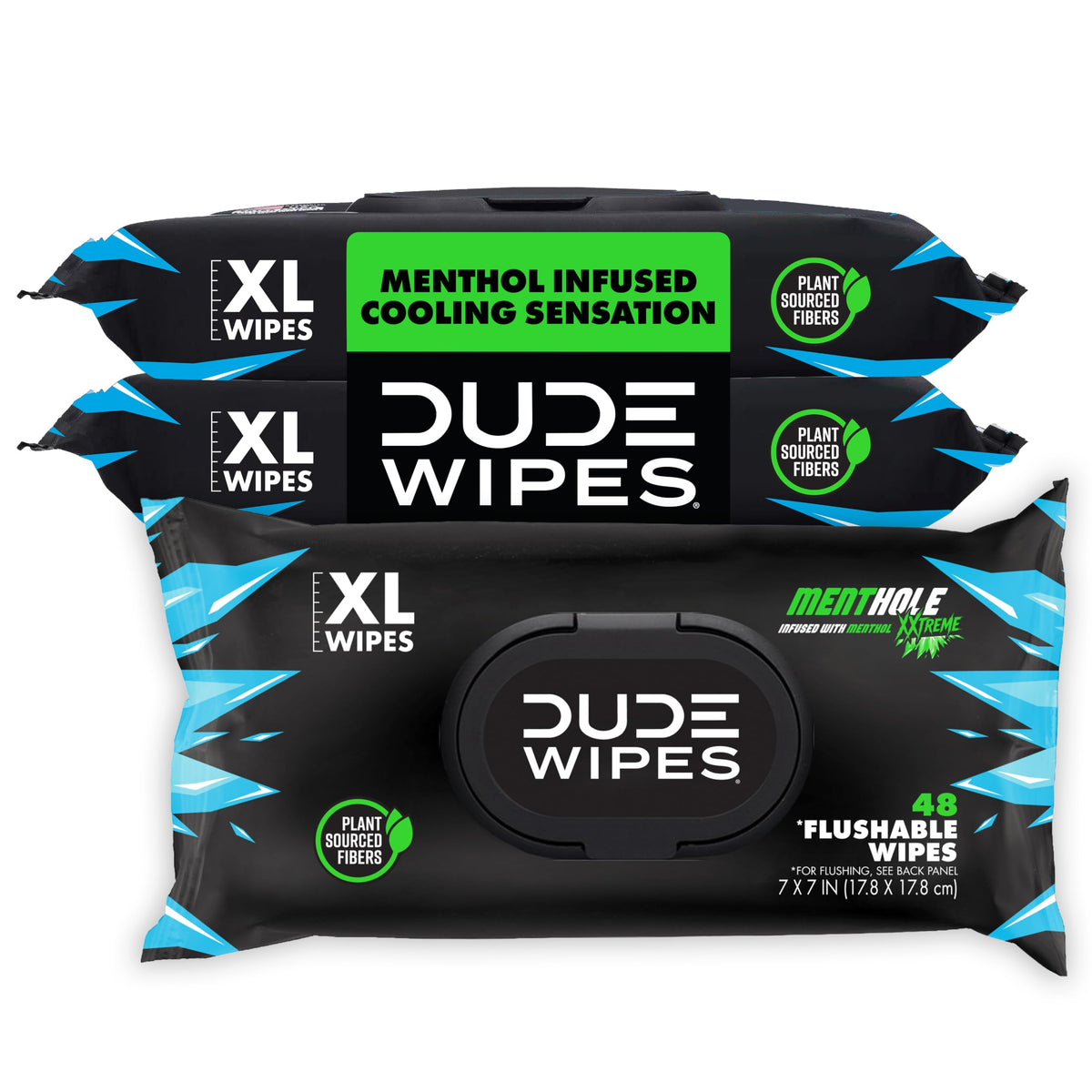 DUDE Wipes Unscented Adult Flushable Wet Wipes, Sensitive Skin, 288 Count